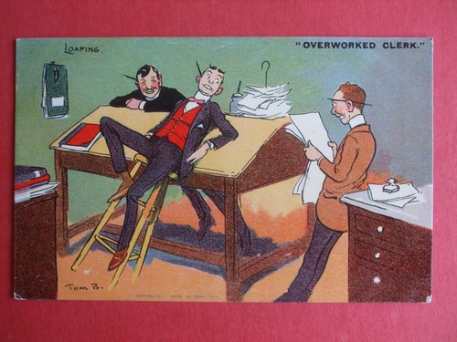Tom browne comic overworked - tom,