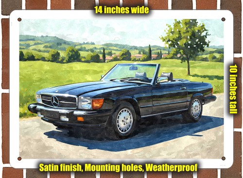 Metal sign 1988 mercedes - -,