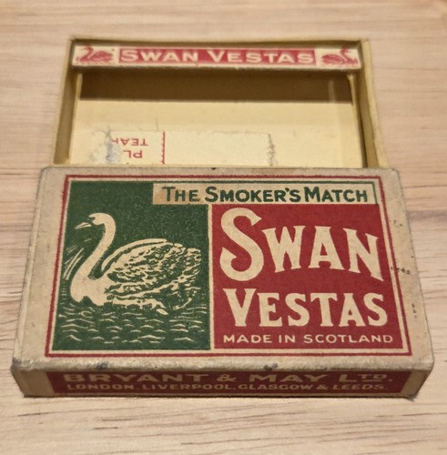 Vintage swan vestas matchbox - vintage,