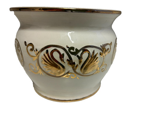 Vintage ceramic planter with - vintage,