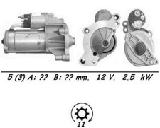 Genuine WAI Starter Motor for