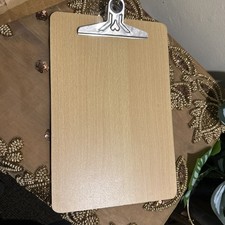 2-50PK Clipboard A4 Wooden Hardboard Holder Writing Wood Board For Office School