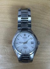 Pulsar Men's Kinetic YT57-X028 Stainless Steel Bracelet Wristwatch - Untested