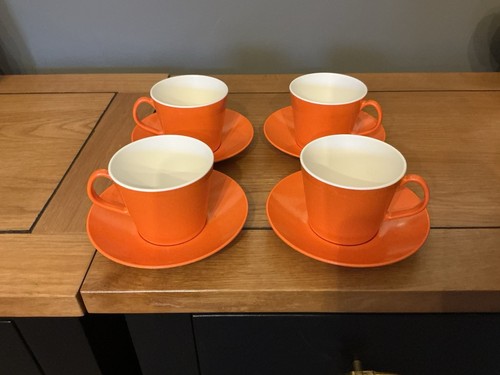 Vintage orange cup and - 4,