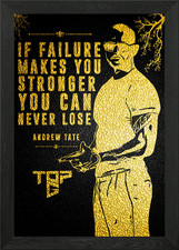 Andrew Tate Motivation Framed