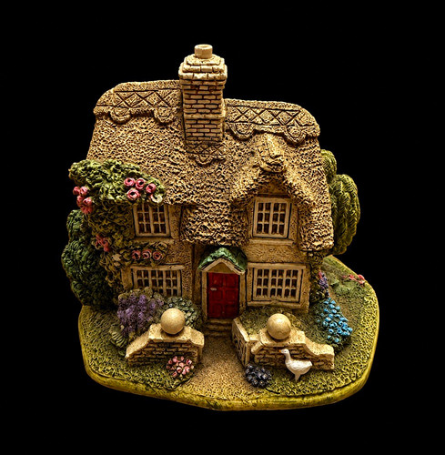 Painted stone cottage house - stone,