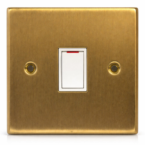 Antique brass 20a gang - 1, flat