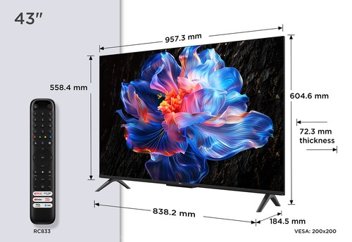 Tcl inch 43v6c led uhd - 43v6c,