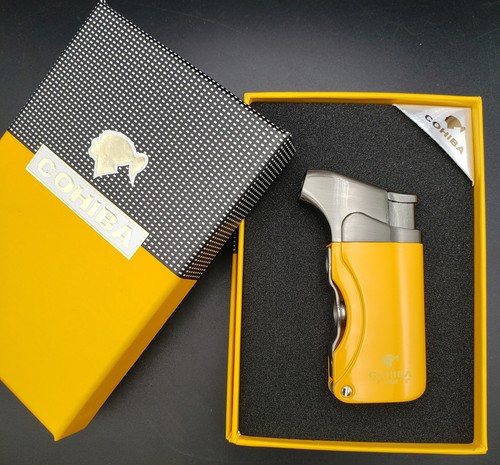 New yellow windproof - windproof, butane