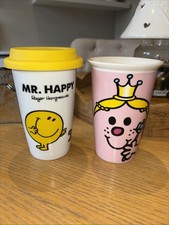 Ceramic Travel Mugs Mr. Happy