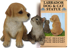 Resin dog cat statue garden - resin,