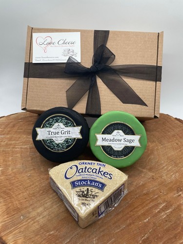 Cheese hamper waxed truckles - cheese,