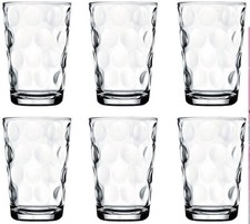 6-Pack 200ml Clear Dimpled