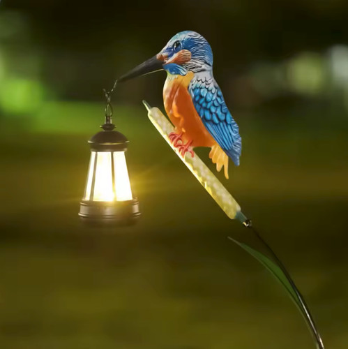 Solar kingfisher garden - garden, light