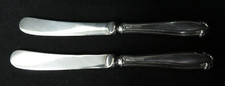 Vintage Sterling Silver Handled Butter Knives Pair J.Y EPNS Ends - 58g