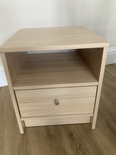 Bedside Chest table Argos 1 drawer home Malibu 