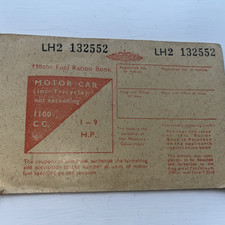 Motor Fuel Ration Book VINTAGE