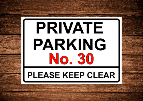 Personalised private parking - personalised,