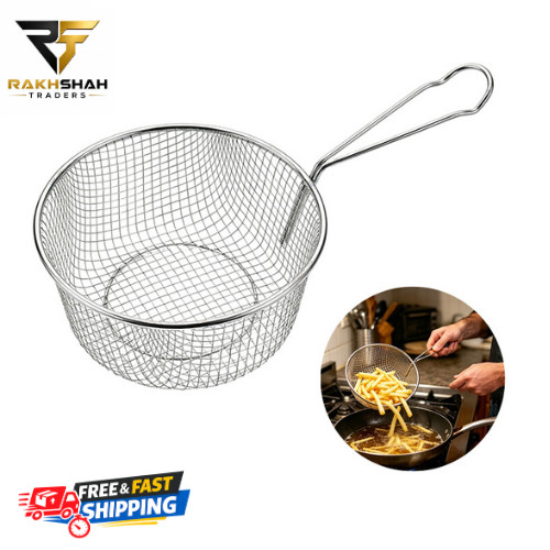 Stainless steel chip frying - 9",