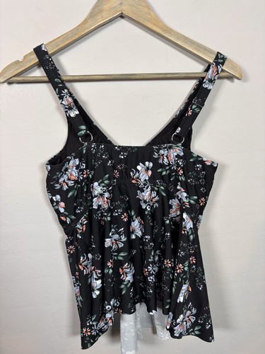 Cotton traders floral tankini - cotton,