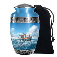 Fishing Boat Cremation Urn for