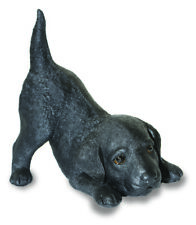 Black Labrador Dog Ornament Statues Garden Sculpture Puppy Figurine Pup Figure
