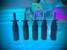 100 X 5ML black NASAL SPRAY BOTTLE Refillable Pump Plastic Bottles = EMPTY