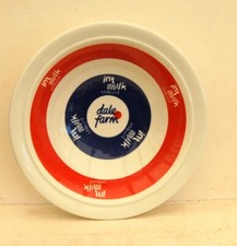 milk bottle : lovely  old Dale Farm breakfast bowl dairy