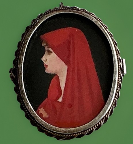 Antique miniature painted - antique,