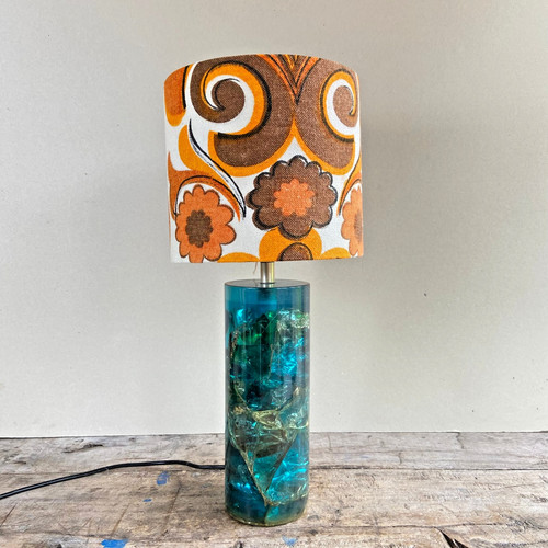 Vintage retro large blue - retro,