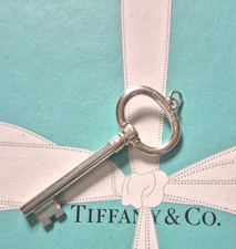 Genuine Rare Tiffany & Co Large / XL Key Pendant For Necklace Assay Hallmarked