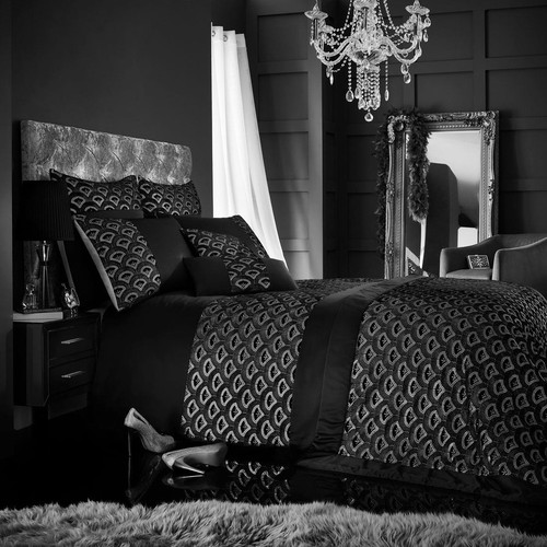 Duvet cover set - black, luxury