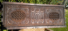 Antique Syrian Carved Wood Marriage Dowry Chest Panel ~Wall Art~ 130cms by 50cms