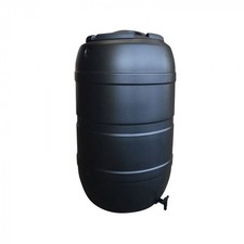 Plastic Water Butt Barrel Strata Ward 210 L with Tap and Lockable Lid, Black