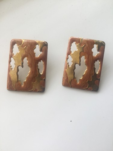 Earrings costume retro amber - earrings,, retro,