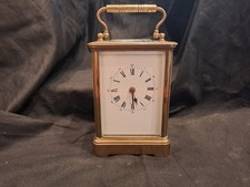 CHIMING BRASS CARRIAGE CLOCK