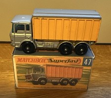 Matchbox Lesney No.47c DAF Tipper Container Truck boxed. Vintage.