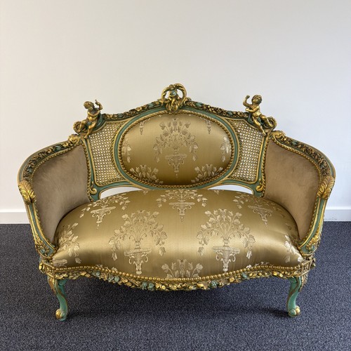 French rococo settee sofa - french, two