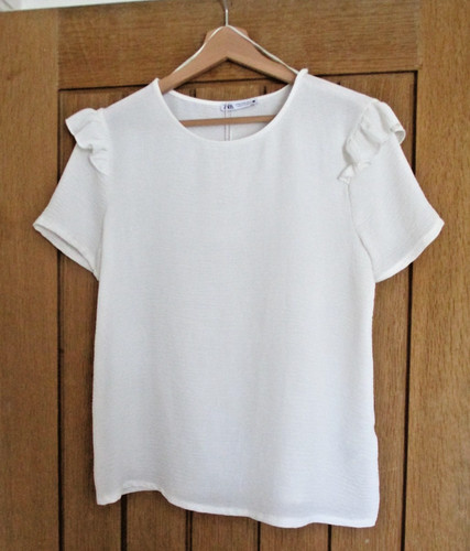 Zara white top with - ,