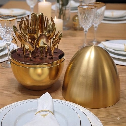 Premium polished gold - premium, cutlery