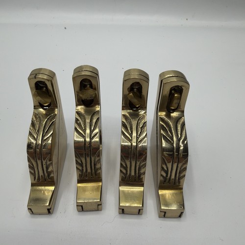 Antique set brass triangular - set, 4
