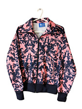 Adidas Originals Track Jacket Womens Size 10 Baroque Pink Floral Pattern AX6010