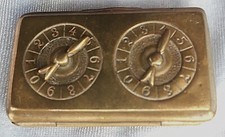 *Unusual Antique Brass Vesta