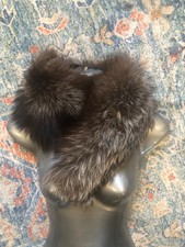 New   design High Quality 100% silver Fox  fur Scarf Collar