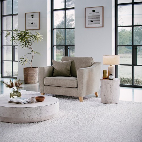 Roma chenille snuggle armchair - roma,