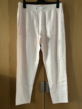 Ladies Marks & Spencer Linen Trousers Size 14