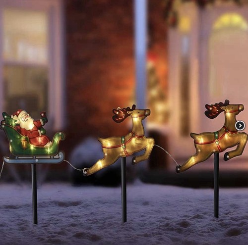 Santa sleigh light xmas - sleigh,