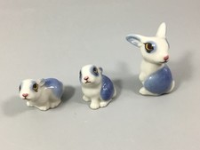 Vintage Wade Bunnies - Happy Families Rabbits- Mum And 2 Babies