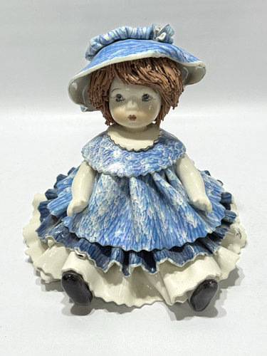 Vtg zampiva porcelain blue - zampiva,
