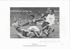 Jimmy Greaves signed 16x12